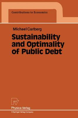 Book cover for Sustainability and Optimality of Public Debt