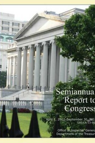 Cover of Semiannual Report to Congress April 1, 2012- September 30,2012