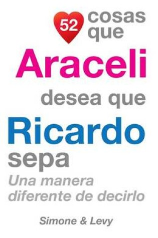 Cover of 52 Cosas Que Araceli Desea Que Ricardo Sepa