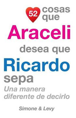 Book cover for 52 Cosas Que Araceli Desea Que Ricardo Sepa