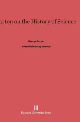 Cover of Sarton on the History of Science