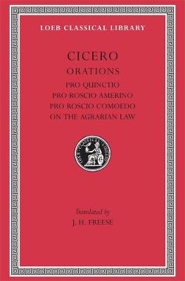 Book cover for Pro Quinctio. Pro Roscio Amerino. Pro Roscio Comoedo. On the Agrarian Law