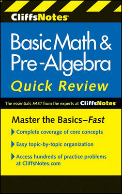 Book cover for Cliffsnotes Basic Math and Pre-Algebra Quick Review