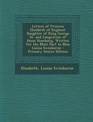 Book cover for Letters of Princess Elizabeth of England