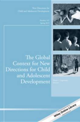 Book cover for The Global Context for New Directions for Child and Adolescent Development