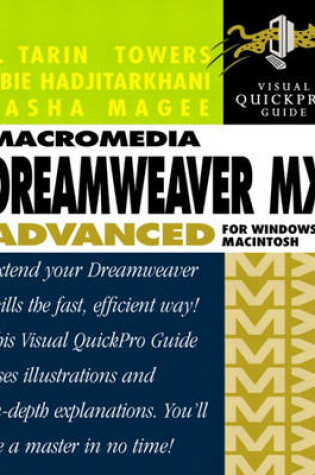 Cover of Macromedia Dreamweaver MX Advanced for Windows and Macintosh