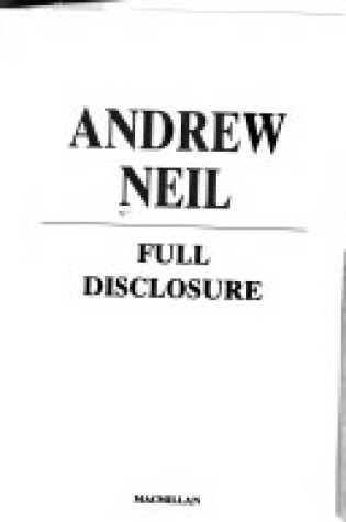 Cover of Full Disclosure