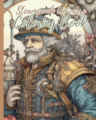 Book cover for Steampunk Universe Coloring Book