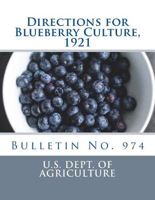 Book cover for Directions for Blueberry Culture, 1921