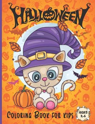 Book cover for Halloween Coloring Book for kids Ages 2-5