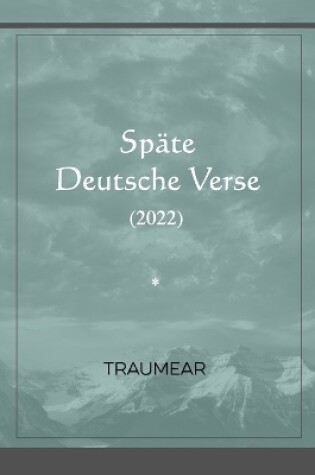 Cover of Späte Deutsche Verse