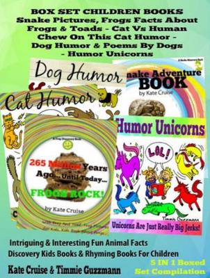 Cover of Box Set Set Children's Books: Snake Picture Book - Frog Picture Book - Humor Unicorns - Funny Cat Book for Kids Dog Humor