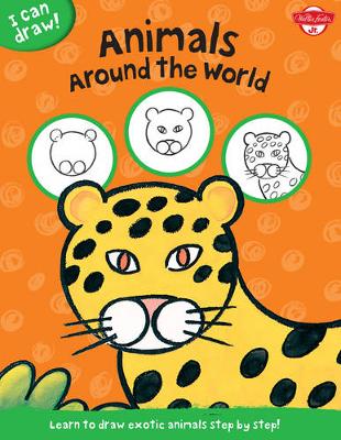 Book cover for Animals Around the World (I Can Draw)