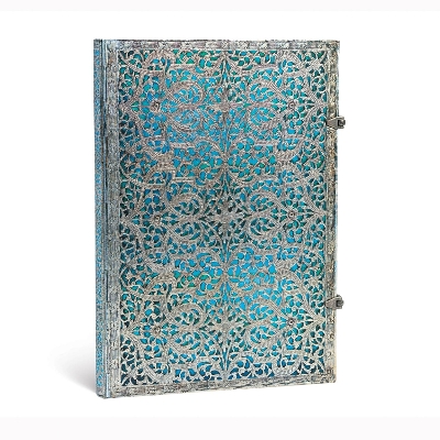 Book cover for Maya Blue Grande Unlined Hardcover Journal