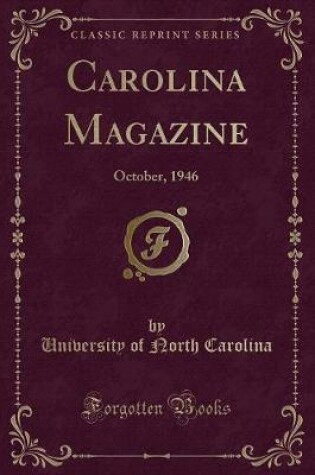 Cover of Carolina Magazine