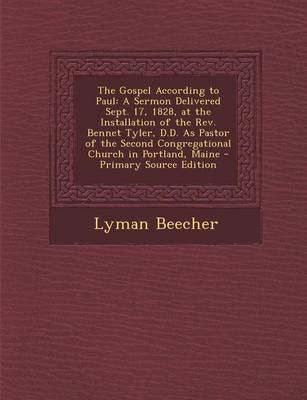 Book cover for The Gospel According to Paul