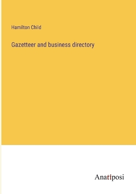 Book cover for Gazetteer and business directory