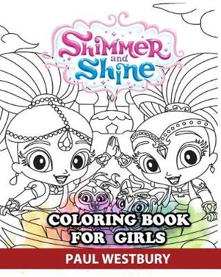 Book cover for Shimmer and Shine Coloring Book for Girls