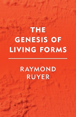 Book cover for The Genesis of Living Forms