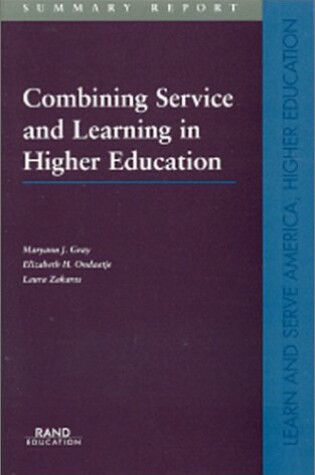 Cover of Combining Service and Learning in Higher Education