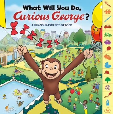 Book cover for What Will You Do, Curious George?