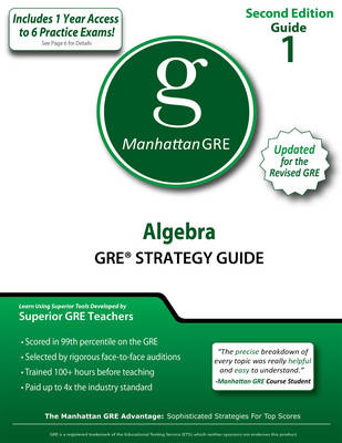 Book cover for Algebra GRE Strategy Guide