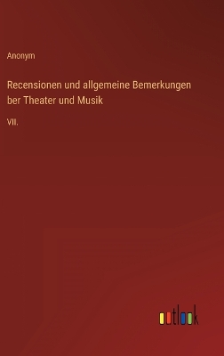 Book cover for Recensionen und allgemeine Bemerkungen ber Theater und Musik