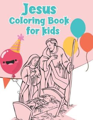 Book cover for Jesus coloring book for kids