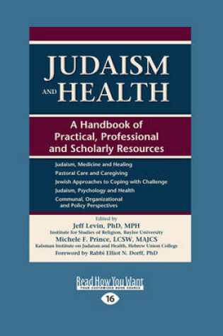 Cover of Judaism and Health