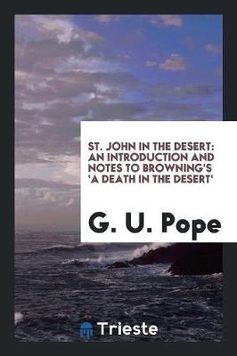 Book cover for St. John in the Desert