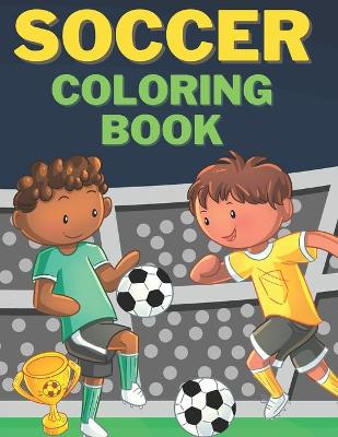 Book cover for Soccer Coloring Book