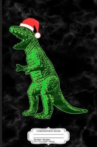 Cover of Santasaurus Santa Dinosaur Composition Notebook