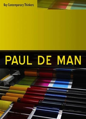 Book cover for Paul de Man