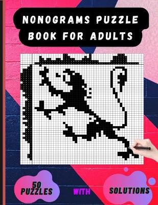 Book cover for Nonograms Puzzle Book for Adults