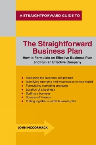 Cover of The Straightforward Business Plan