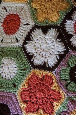 Book cover for Handmade Afghan Throw with Flowers Crochet Journal