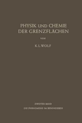 Cover of Physik und Chemie der Grenzflächen