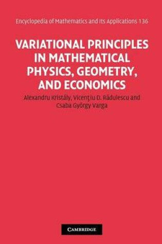 Cover of Variational Principles in Mathematical Physics, Geometry, and Economics