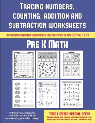 Book cover for Pre K Math (Tracing numbers, counting, addition and subtraction)