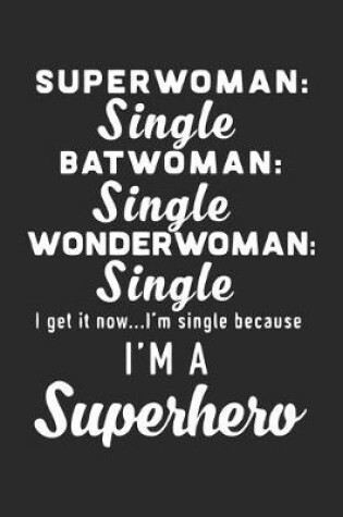 Cover of Superwoman single bat woman single wonder woman single i get it now i'm single because i'm a superhero