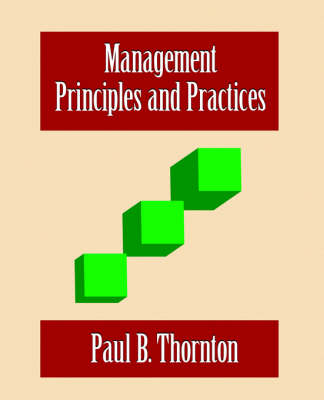 Book cover for Management - Principles and Practices