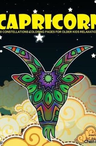 Cover of Capricorn 50 Coloring Pages For Older Kids Relaxation