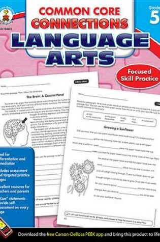 Cover of Common Core Connections Language Arts, Grade 5