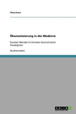 Cover of Ökonomisierung in der Moderne