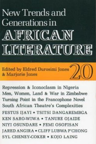 Cover of ALT 20 New Trends and Generations in African Literature