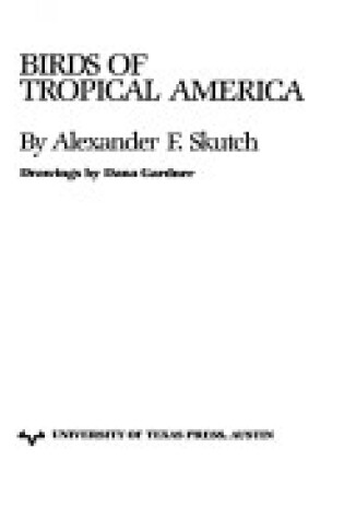 Cover of Birds of Tropical America