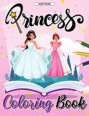 Book cover for Princess Coloring Book for Kids