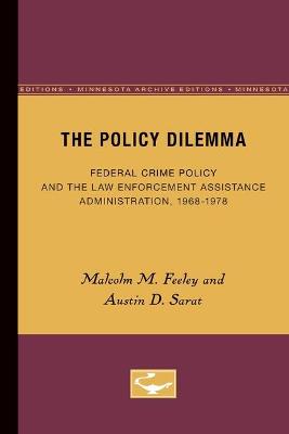 Book cover for The Policy Dilemma