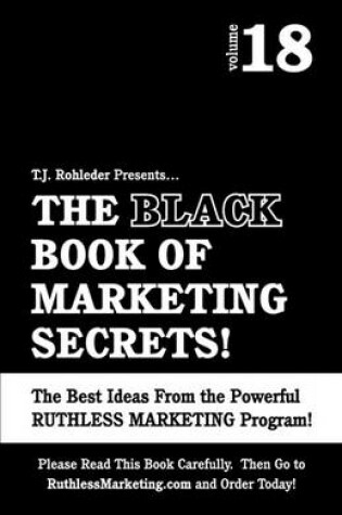 Cover of The Black Book of Marketing Secrets, Vol. 18