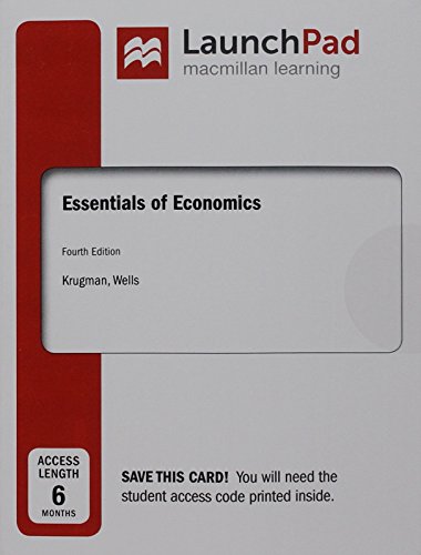 Book cover for Launchpad for Essentials of Economics (Six Months Access)
